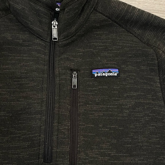 Patagonia Better Sweater Mens Small Dark Walnut Quarter Zip Fleece Hiking 25522 - Picture 2 of 7